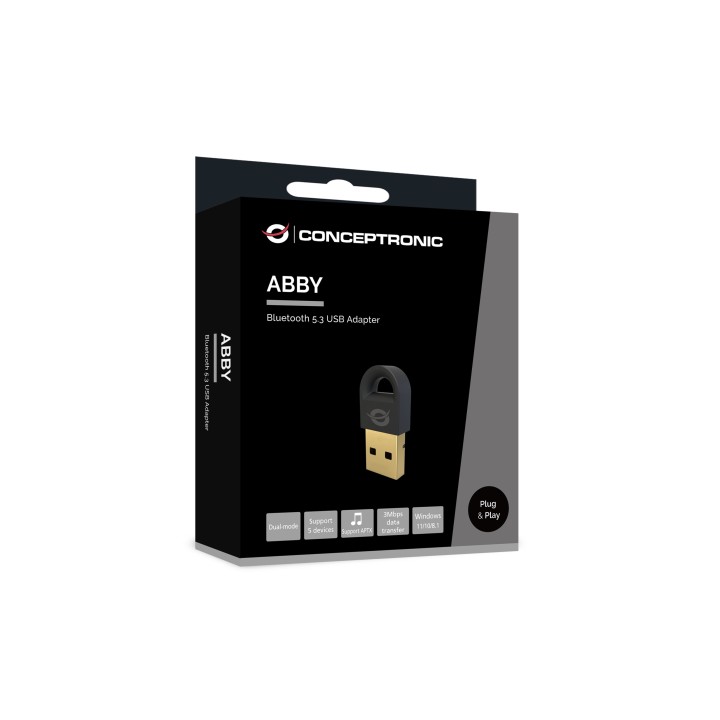 Adaptador CONCEPTRONIC USB Bluetooth 5.3 20m (ABBY16B)