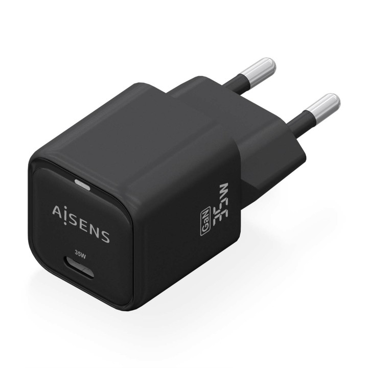 Cargador Pared AISENS 1xUSB-C 35W (ASCH-35W1P023-BK)