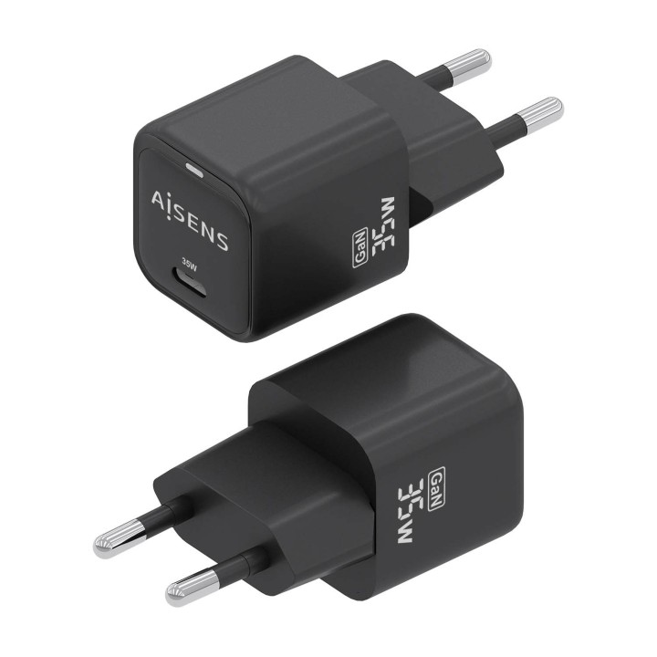 Cargador Pared AISENS 1xUSB-C 35W (ASCH-35W1P023-BK)