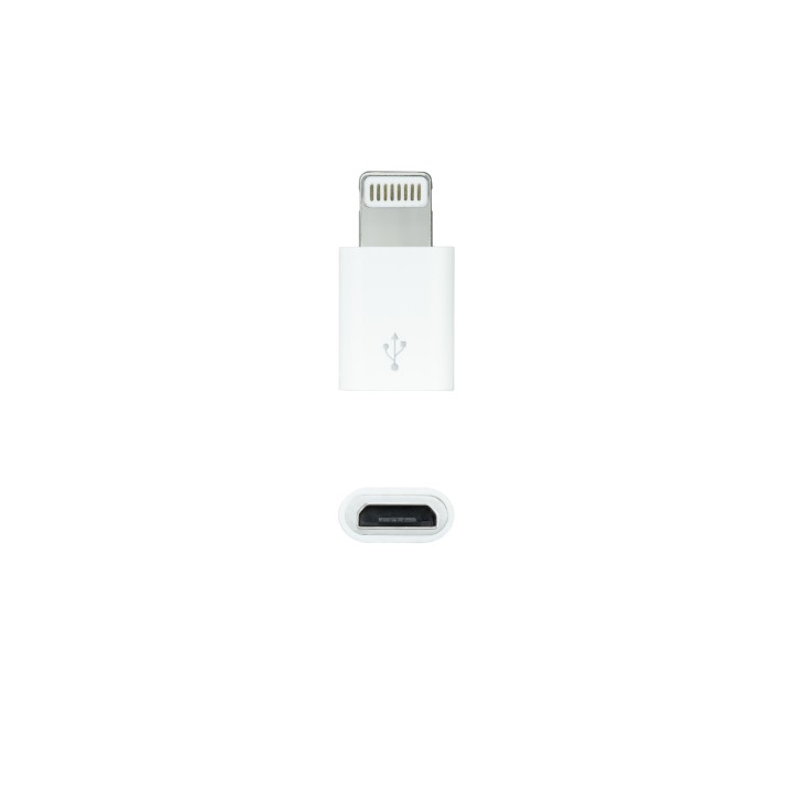 Nanocable Lightning/M a mUSB/H Blanco (10.10.4100)