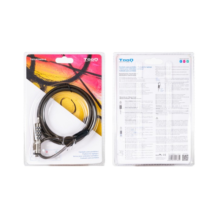 Cable de Seguridad TooQ 1.5m (TQCLKC0035-G)