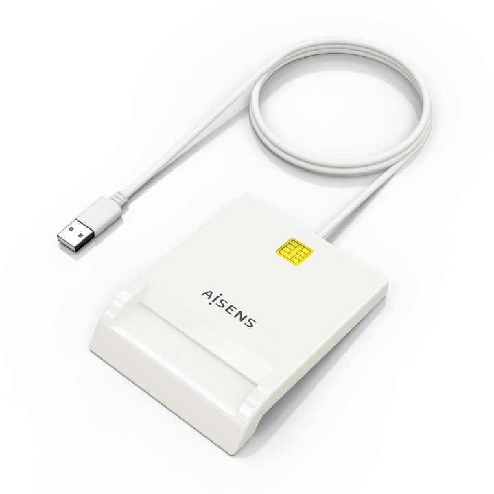 Lector Tarjetas AISENS DNIe USB2.0 Blanco (ASCR-SN07-W)