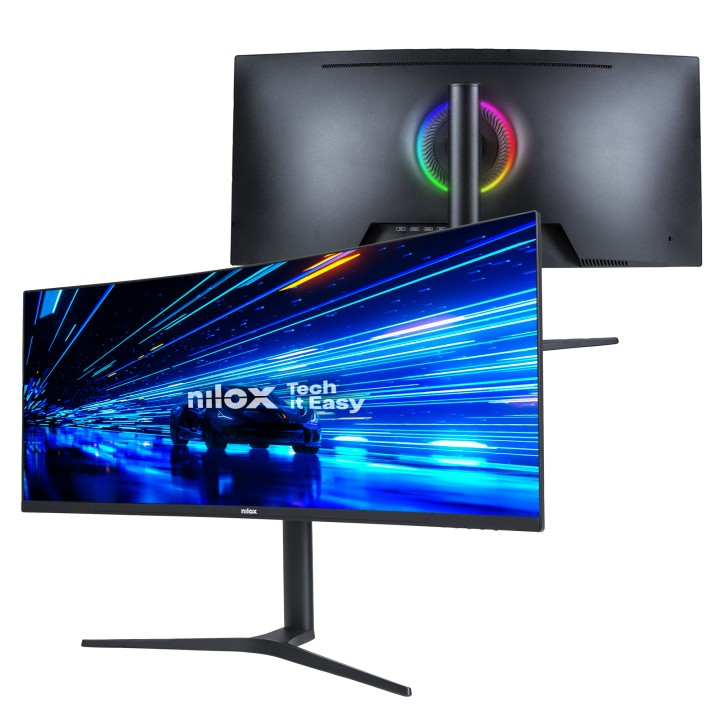 Monitor Gaming NILOX 34" UWQHD Curvo Negro (NXM344KD11)