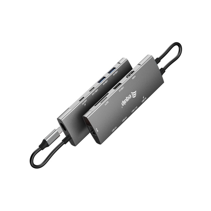 Adaptador EQUIP Usb-C 9en1 Usb HDMI RJ45 (EQ133490)
