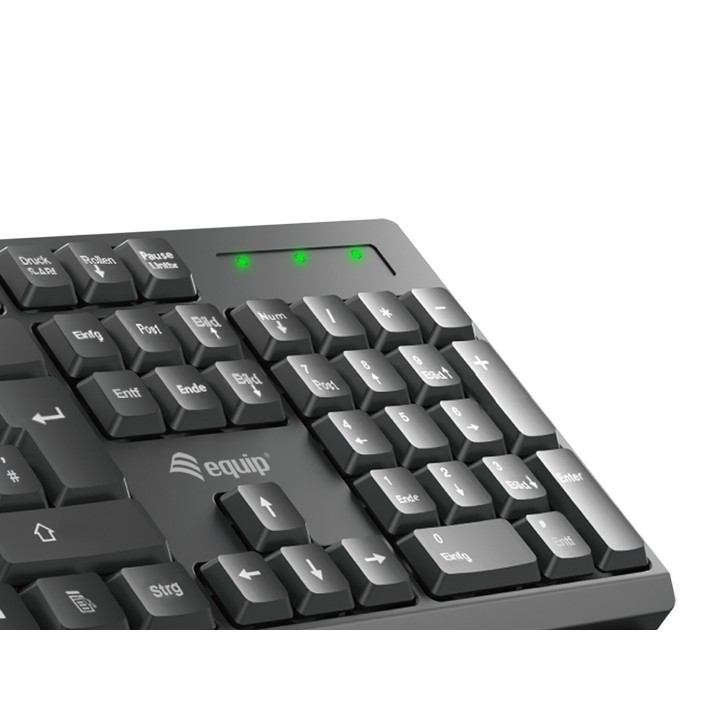 Teclado+Raton EQUIP Life RF Óptico Negro (EQ245221)