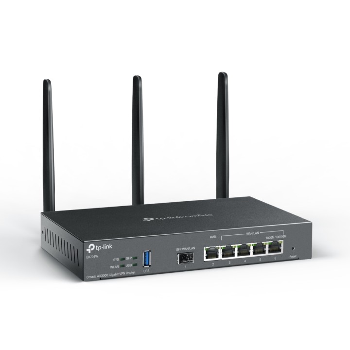 Router TP-Link AX3000 Omada DualBand VPN Negro (ER706W)