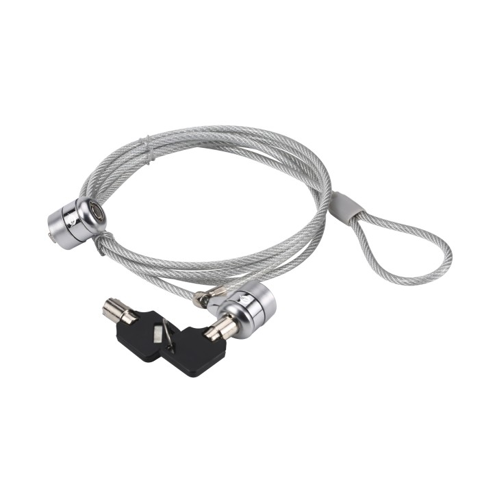 Cable Seguridad CONCEPTRONIC 1.5m 2 Llaves(CNBSLOCK15T)