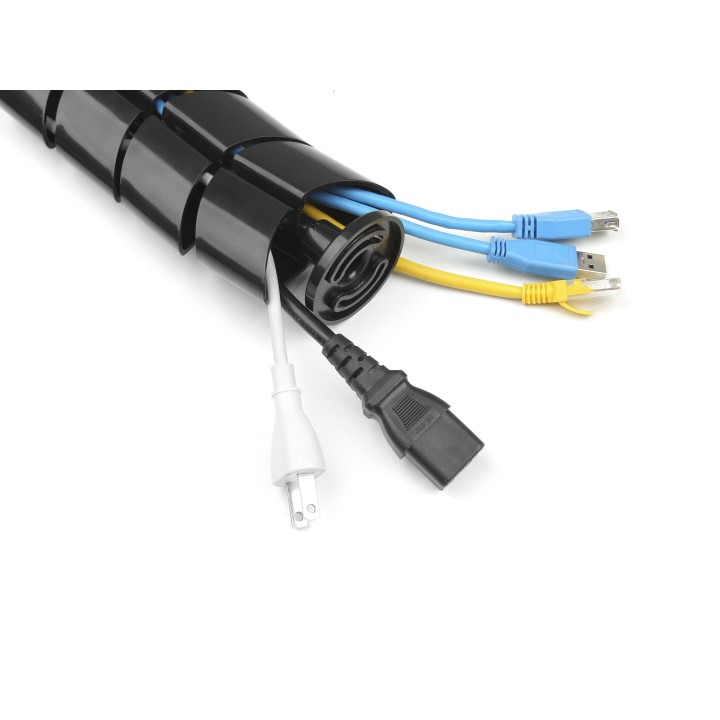 Organizador de Cables EQUIP Doble Canal Negro(EQ650861)