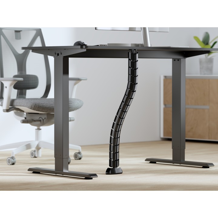 Organizador de Cables EQUIP Doble Canal Negro(EQ650861)