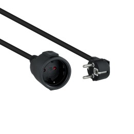 Nanocable Schuko/H a Schuko/M 2m Negro (10.22.0602-BK)