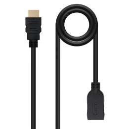 Nanocable HDMI A/M a HDMI A/H 1m Negro (10.15.1011)