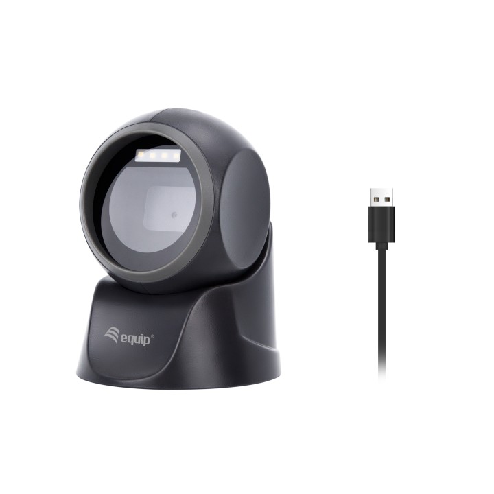 Lector EQUIP Código de Barras 1D/2D USB Negro (351027)