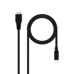 Nanocable USB-C/M a mUSB/M 1m Negro (10.01.1201-BK)
