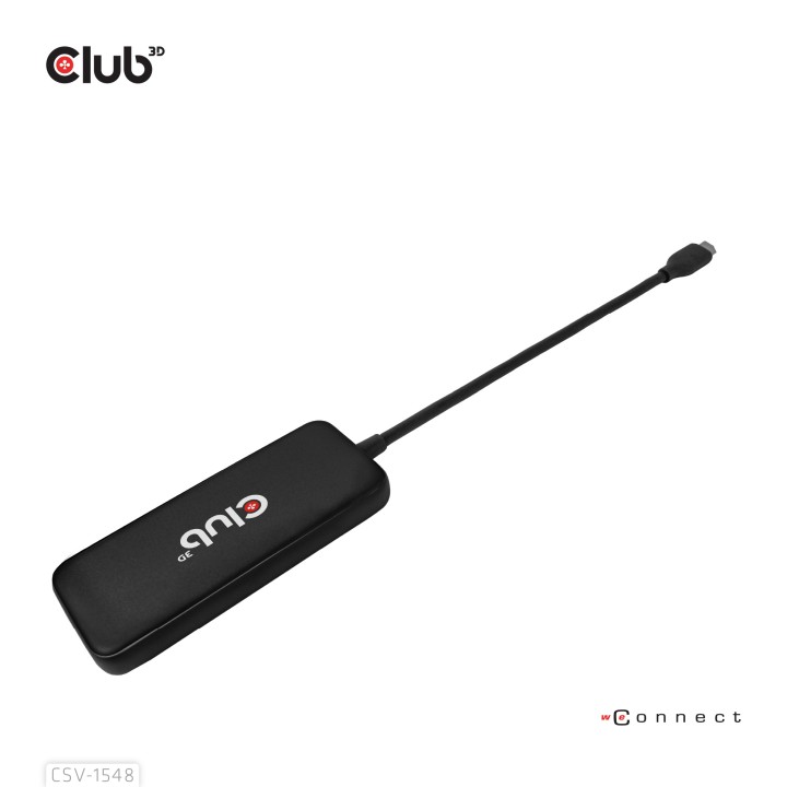 Hub Club 3D USB-C a 4xUSB-C 10G PD 3.0 Negro (CSV-1548)
