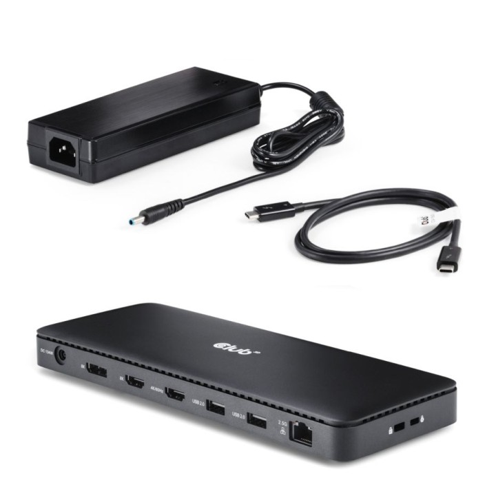 Docking Station Club 3D USB-C 12en1 Negro (CSV-1582)