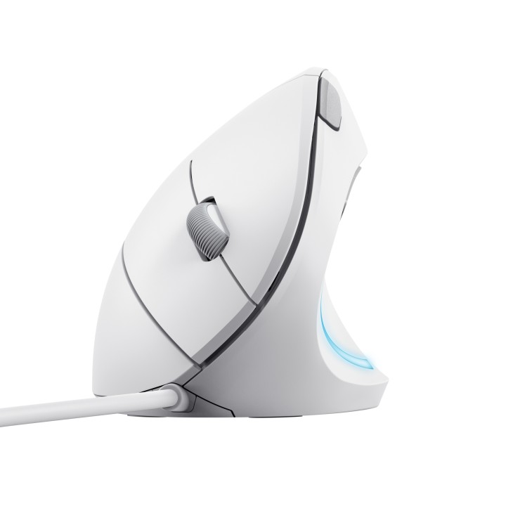 Ratón Vertical Trust Verto Óptico USB-A Blanco (25133)