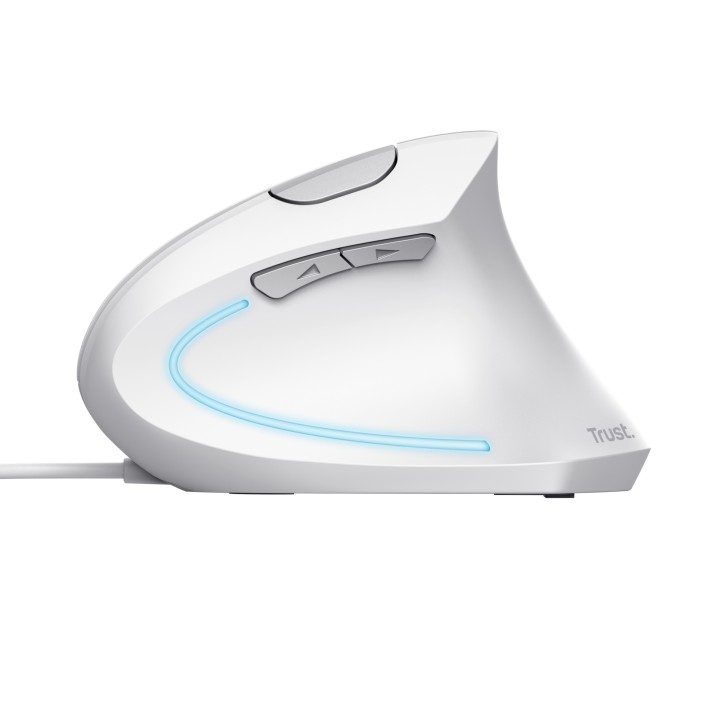 Ratón Vertical Trust Verto Óptico USB-A Blanco (25133)
