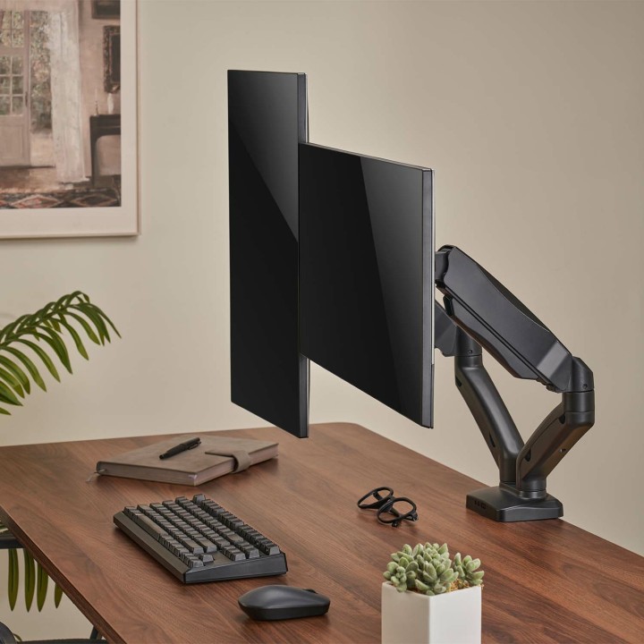 Soporte Mesa AISENS 2 Brazos 17-32" Negro (DT32TSR-221)