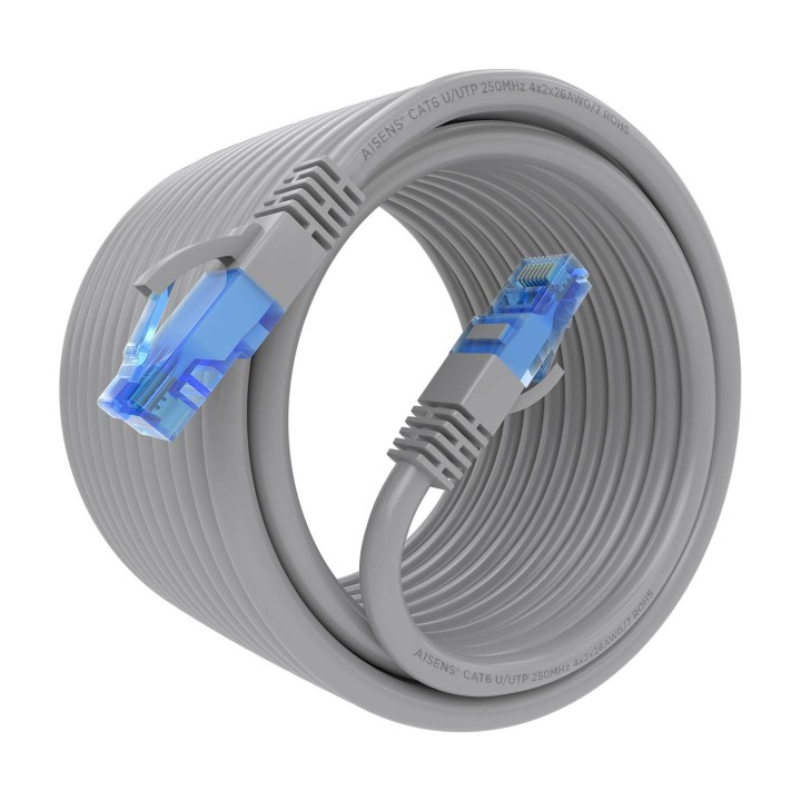 Cable AISENS RJ45 Cat.6 AWG26 CCA 10m Gris (A135-0782)