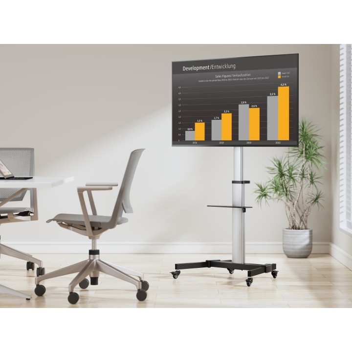 Soporte Suelo EQUIP 37-86" hasta 50Kg Plata (EQ650630)