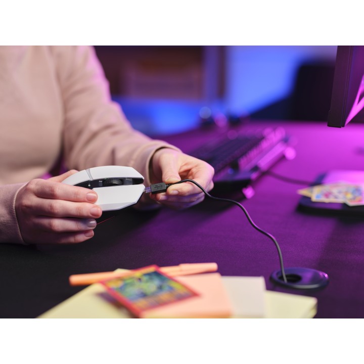 Ratón Gaming Trust GTX 110 Felox RGB RF Blanco (25069)