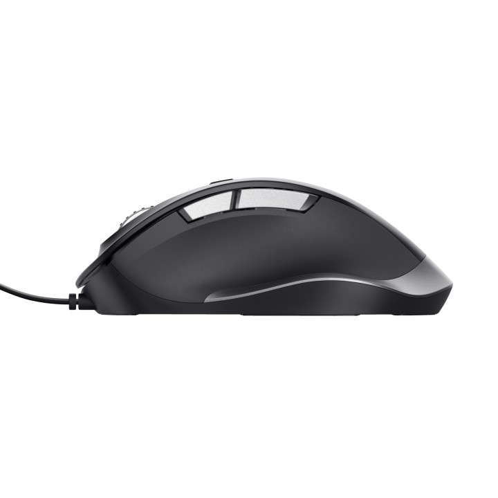 Ratón Trust Fyda Óptico USB-A 2.0 5000dpi Negro (24728)