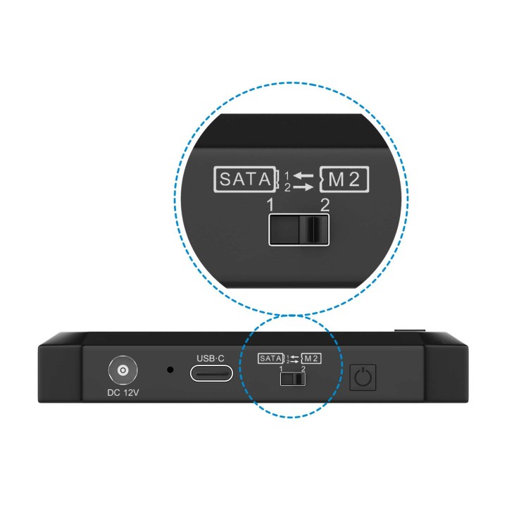 Dock Station AISENS SATA 2.5"/3.5" M.2 (ASDS-M2SATA04B)