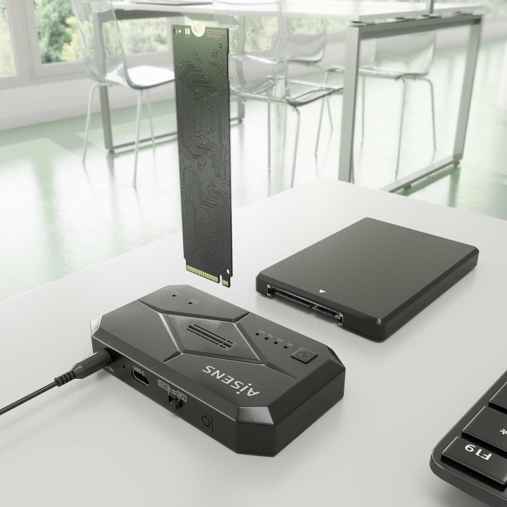 Dock Station AISENS SATA 2.5"/3.5" M.2 (ASDS-M2SATA04B)