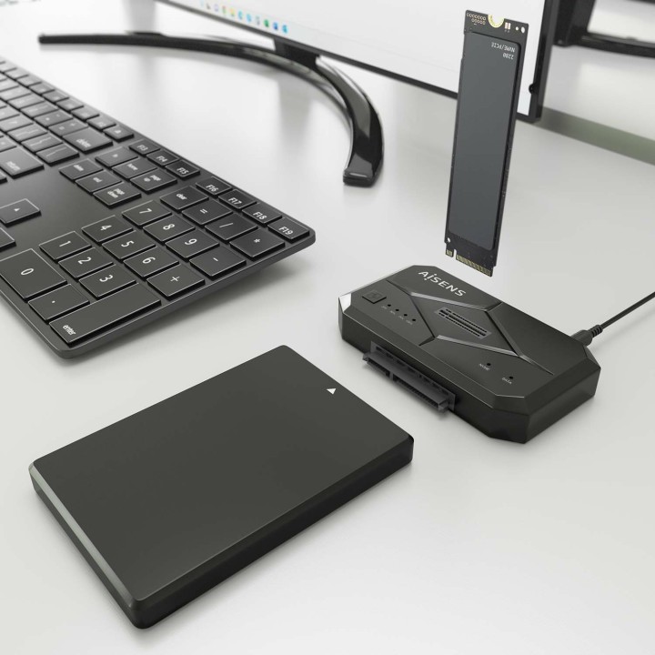 Dock Station AISENS SATA 2.5"/3.5" M.2 (ASDS-M2SATA04B)