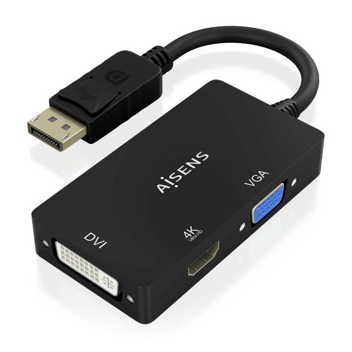 Cable AISENS DP/M a VGA/DVI/HDMI/H Negro (A125-0861)