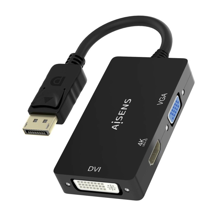 Cable AISENS DP/M a VGA/DVI/HDMI/H Negro (A125-0861)