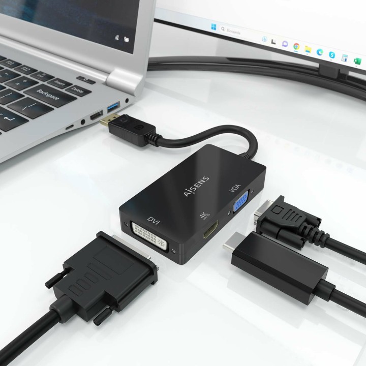 Cable AISENS DP/M a VGA/DVI/HDMI/H Negro (A125-0861)