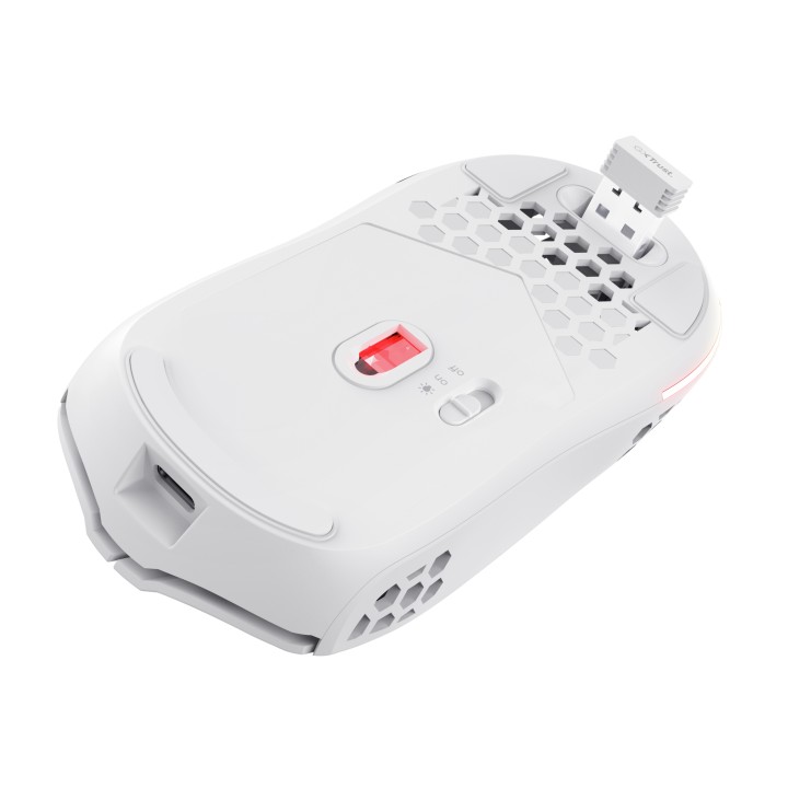 Ratón Gaming Trust GTX929 Helox Wireless Blanco (25390)