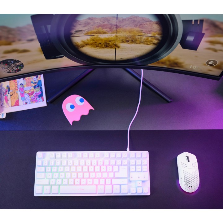 Ratón Gaming Trust GTX929 Helox Wireless Blanco (25390)