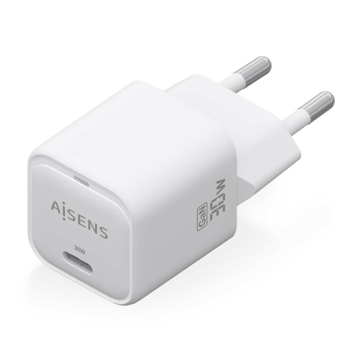 Cargador Pared AISENS 1xUSB-C 30W (ASCH-30W1P018-W)