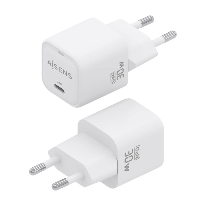 Cargador Pared AISENS 1xUSB-C 30W (ASCH-30W1P018-W)