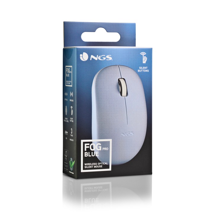 Ratón NGS FOG Pro Óptico RF 2.4GHz Azul (FOGPROBLUE)