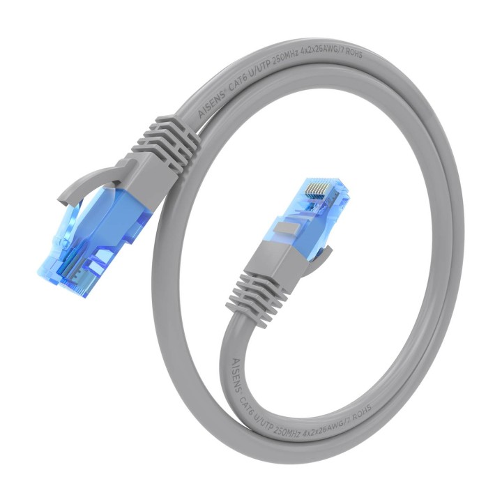 Cable AISENS RJ45 Cat.6 UTP CCA 30cm Gris (A135-0772)
