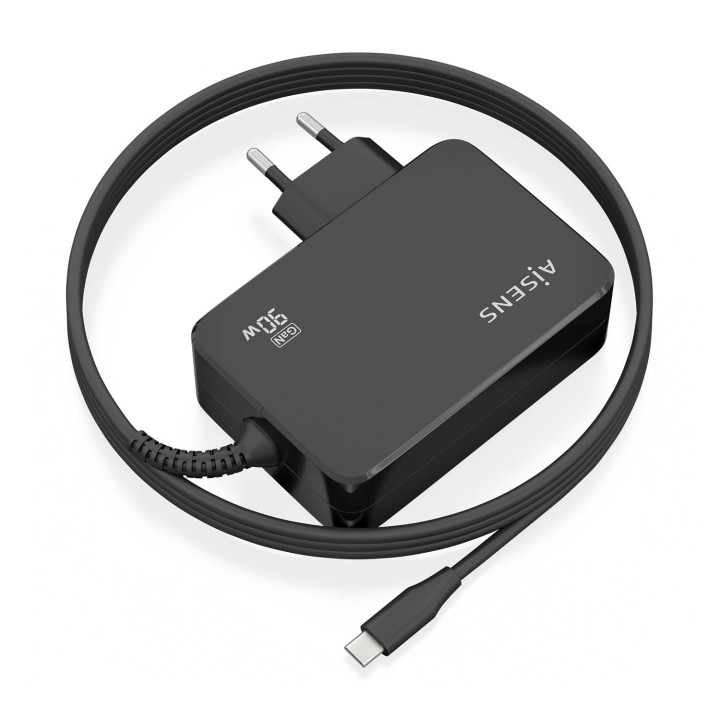 Cargador Pared AISENS 1USB-C 1.8m (ASCH-1PD90WL034-BK)