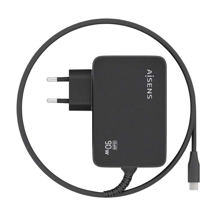 Cargador Pared AISENS 1USB-C 1.8m (ASCH-1PD90WL034-BK)