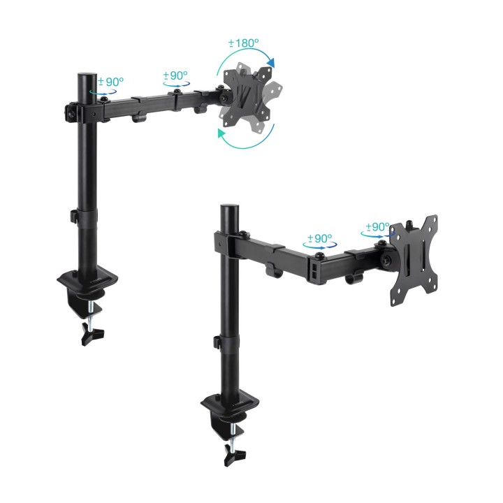 Soporte Mesa TooQ Gira/Inclina 17-32" Negro(DB1801TN-B)