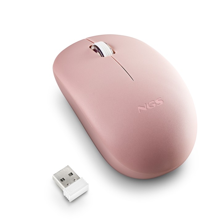 Ratón NGS FOG Pro Óptico RF 2.4GHz Rosa (FOGPROPINK)