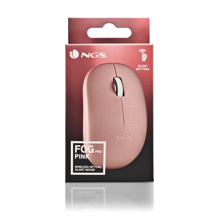Ratón NGS FOG Pro Óptico RF 2.4GHz Rosa (FOGPROPINK)