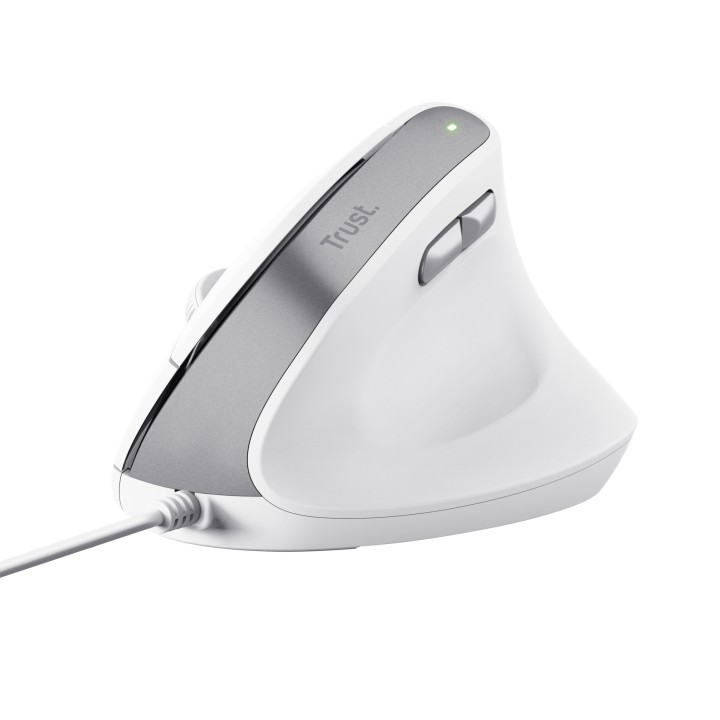 Ratón Vertical Trust Bayo II Óptico USB-A Blanco(25397)