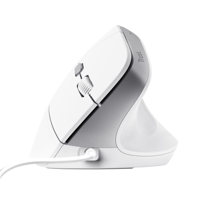 Ratón Vertical Trust Bayo II Óptico USB-A Blanco(25397)