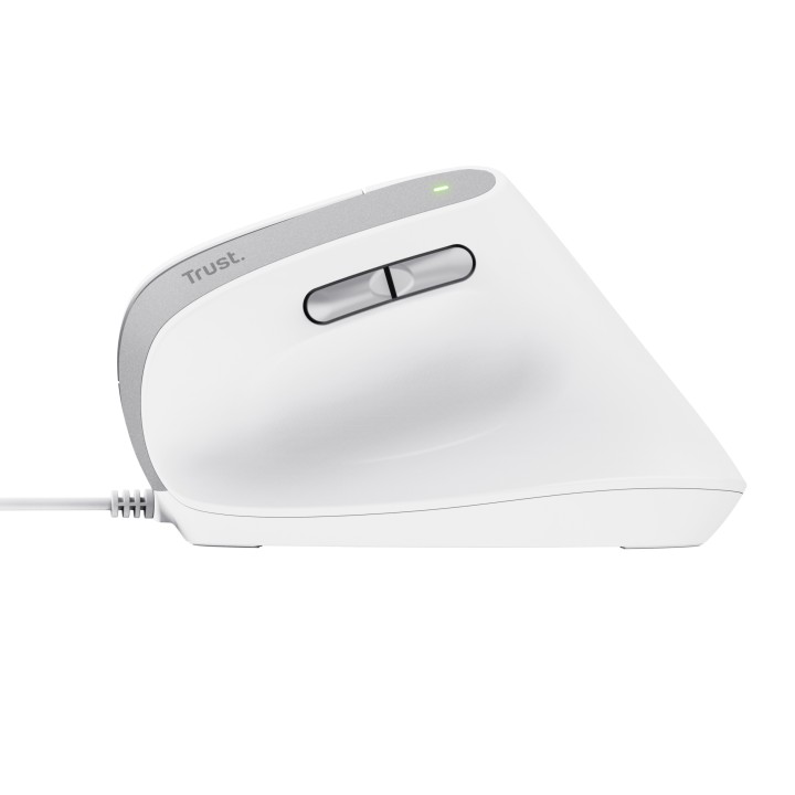 Ratón Vertical Trust Bayo II Óptico USB-A Blanco(25397)