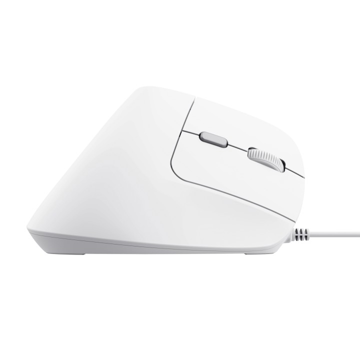 Ratón Vertical Trust Bayo II Óptico USB-A Blanco(25397)
