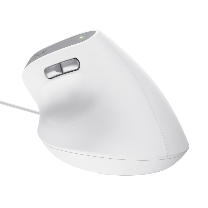 Ratón Vertical Trust Bayo II Óptico USB-A Blanco(25397)