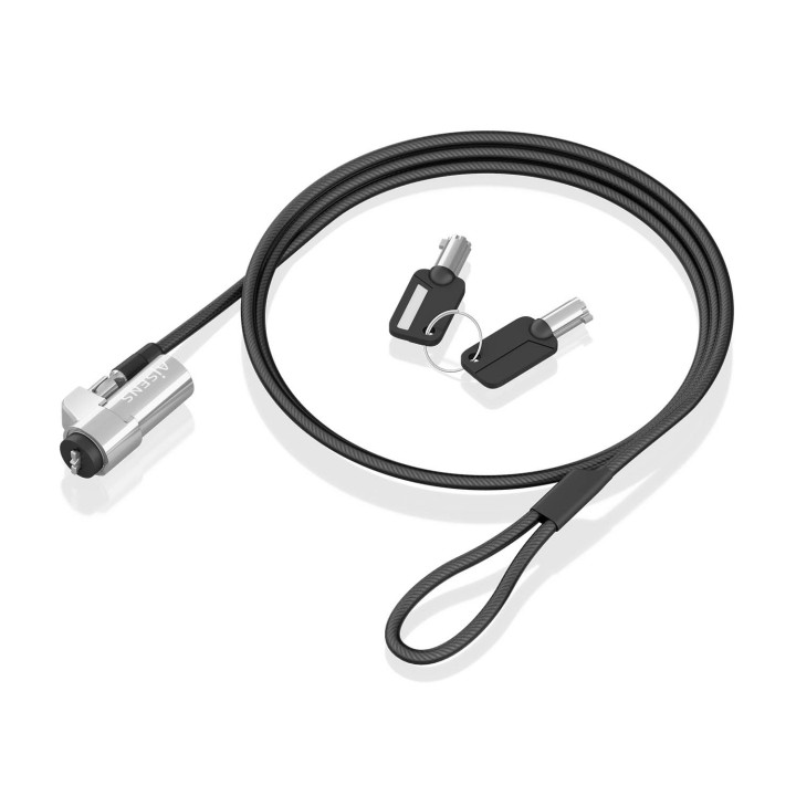 Cable Seguridad AISENS con llave 1.5m (ASLK-D45K06-BK)