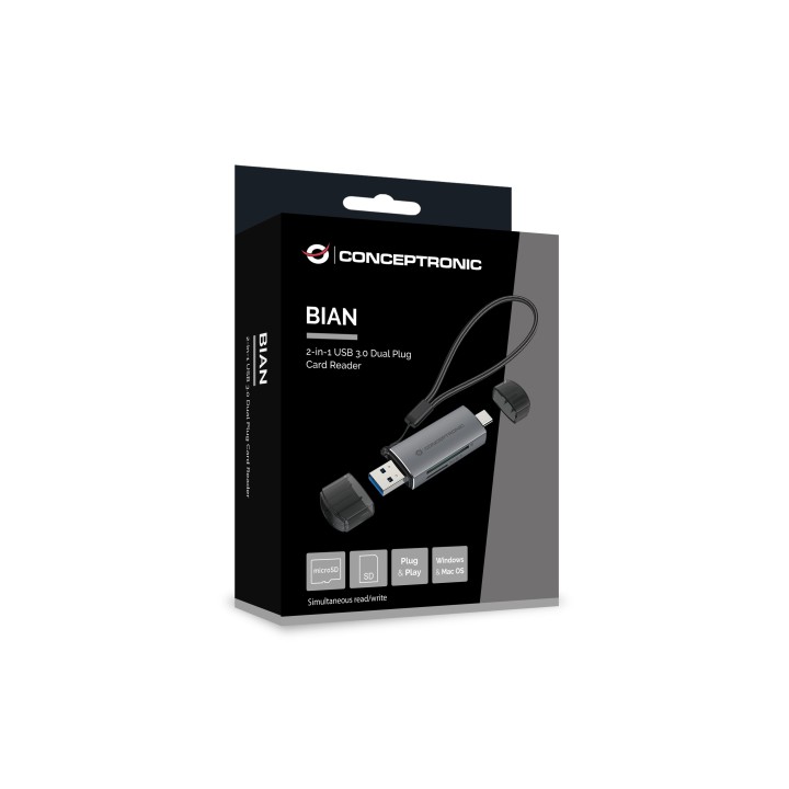 Lector Tarjetas CONCEPTRONIC SD/SDHC/SDXC/mSD (BIAN05G)